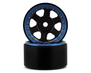 SSD RC Challenger 2.2" Beadlock Crawler Wheels (Black/Blue) (2) | product-related