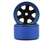 SSD RC Challenger PL 2.2" Beadlock Crawler Wheels (Black/Blue) (2) | product-also-purchased