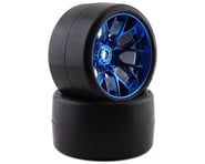 Sweep VHT Crusher Pre-Mounted Monster Truck Belted Slick Tires (Blue) (2) | product-related