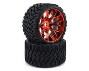 Sweep Terrain Crusher Belted Pre-Mounted Monster Truck Tires (Red) (2) | product-also-purchased