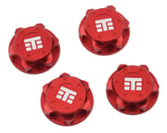 Tekno RC 17mm Aluminum "T Logo" Covered Serrated Wheel Nut (Red) (4) | product-also-purchased