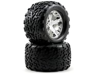 Traxxas Talon Rear Tires w/All-Star Wheels (2) (Chrome) | product-related