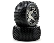 Traxxas Alias Rear Tires w/All-Star Wheels (2) (Black Chrome) | product-related