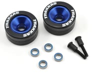 Traxxas Aluminum Wheelie Bar Wheel Set w/Rubber Tires (Blue) (2) | product-related