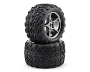 Traxxas Talon Pre-Mounted Tires w/17mm Gemini Wheels (2) (Black Chrome) | product-related