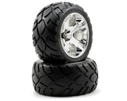 Traxxas Anaconda Tires w/All-Star Rear Wheels (2) (Jato) (Chrome) | product-related