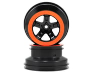 Traxxas Dual Profile Short Course Wheels (Black/Orange) (2) (Slash Rear) | product-also-purchased