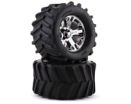 Traxxas Maxx 2.8" Pre-Mounted Tires w/All-Star Wheels (2) (Chrome) | product-also-purchased