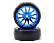 Traxxas LaTrax Pre-Mounted Slick Tires & 12-Spoke Wheels (Blue Chrome) (2) | product-related