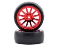 Traxxas LaTrax Pre-Mounted Slick Tires & 12-Spoke Wheels (Red Chrome) (2) | product-related