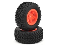 Traxxas SST 1/18 SCT Pre-Mounted Tires w/SCT Wheels (2) (Orange) | product-related