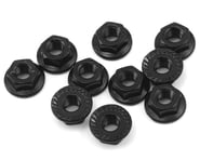 Yeah Racing 4mm Aluminum Serrated Lock Nut (10) (Black) | product-related
