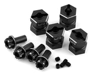 Yeah Racing 12mm Aluminum Hex Adaptors (Black) (4) (15mm Offset) | product-related
