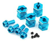 Yeah Racing 12mm Aluminum Hex Adaptors (Blue) (4) (15mm Offset) | product-related