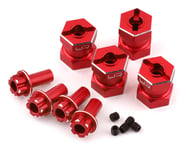 Yeah Racing 12mm Aluminum Hex Adaptors (Red) (4) (15mm Offset) | product-also-purchased