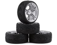 Yeah Racing Spec T Pre-Mounted On-Road Touring Tires w/MS Wheels (Silver) (4) | product-also-purchased