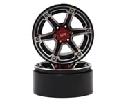 Yeah Racing 2.2 Aluminum CNC 6 Spoke Beadlock Wheel w/Hub (2) (Black) | product-also-purchased