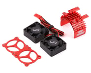 Yeah Racing Aluminum 540/550 Motor Heat Sink w/Twin Tornado Fans (Red) | product-related