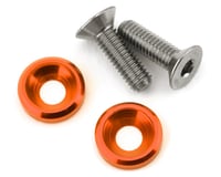 175RC 3x10mm Titanium Motor Screws (Orange) (2)