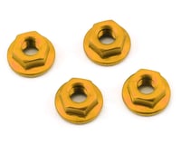 175RC Aluminum 4mm Serrated Wheel Nuts (Gold)