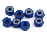 1UP Racing 3mm Aluminum Locknuts (Dark Blue) (8)