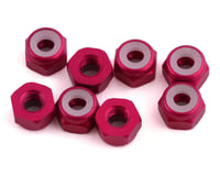 1UP Racing 3mm Aluminum Locknuts (Hot Pink) (8)