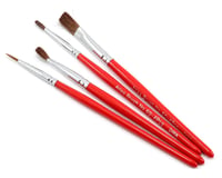 Atlas Brush Red Sable Round & Flat Brush Set (4)