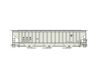 Accurail HO KIT PS-4750 3-Bay Covered Hopper, PRR