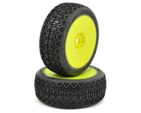 AKA Chain Link 1/8 Buggy Pre-Mounted Tires (2) (Yellow)