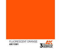 AK INTERACTIVE Fluorescent Orange Acrylic Paint 17Ml