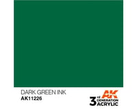 AK INTERACTIVE Dark Green Ink Acrylic Paint 17Ml