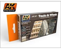 AK Interactive Track & Wheels Acrylic Paint Set (6 Colors) 17ml B