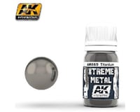AK Interactive Xtreme Metal Titanium Metallic Paint 30ml Bottle