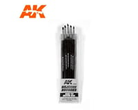 AK INTERACTIVE Hard Tip Med Size Silicone Brushes 5