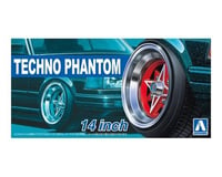 Aoshima 1/24 Techno-Phantom 14 Tire Wheel Set 4