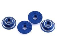 Avid RC Ringer 4mm Wheel Nuts (Blue) (4)
