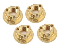 Avid RC Triad 4mm Light Weight Serrated Wheel Nut Set (4) (Gold)