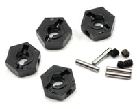 Axial Narrow 12mm Aluminum Hub Set w/Hardware (Black) (4)