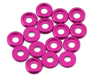 Team Brood 3mm 6061 Aluminum Button Head Washer (Pink) (16)