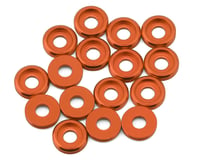 Team Brood 3mm 6061 Aluminum Button Head Washer (Orange) (16)