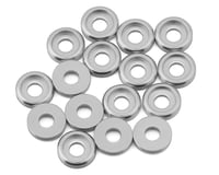 Team Brood 3mm 6061 Aluminum Button Head Washer (Silver) (16)