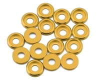 Team Brood 3mm 6061 Aluminum Button Head Washer (Yellow) (16)