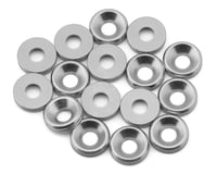 Team Brood 3mm 6061 Aluminum Countersunk Washer (Silver) (16)