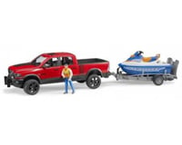 Bruder Toys Bruder 02503 Ram 2500 Power Wagon with Trailer & Personal Water Craft w/ Driver
