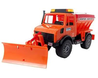 Bruder Toys 1/16 Snow Plow Truck Orange/Red