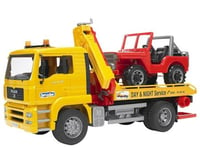 Bruder Toys MAN TGA Tow Truck w/4x4 Vehicle