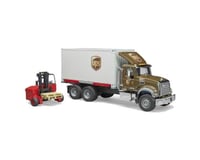 Bruder Toys 02828 Mack Granite UPS Logistics Truck with Forklift Vehicles-Toy