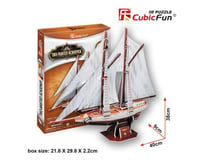 Cubic Fun Two-Masted Schooner 3D Puzzle