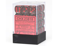 Chessex /  Pacific Games 36 12Mm D6 Transparent Smoke Dice