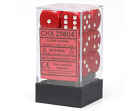 Chessex /  Pacific Games 12 16Mm 6 Sided Dice Red